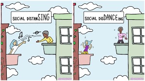 Doing the social distancing&nbsp;dance
